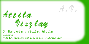 attila viszlay business card